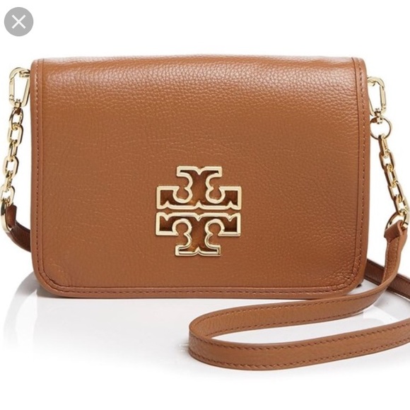 Tory Burch Handbags - LIKE NEW TORY BURCH BRITTEN LEATHER CROSSBODY
